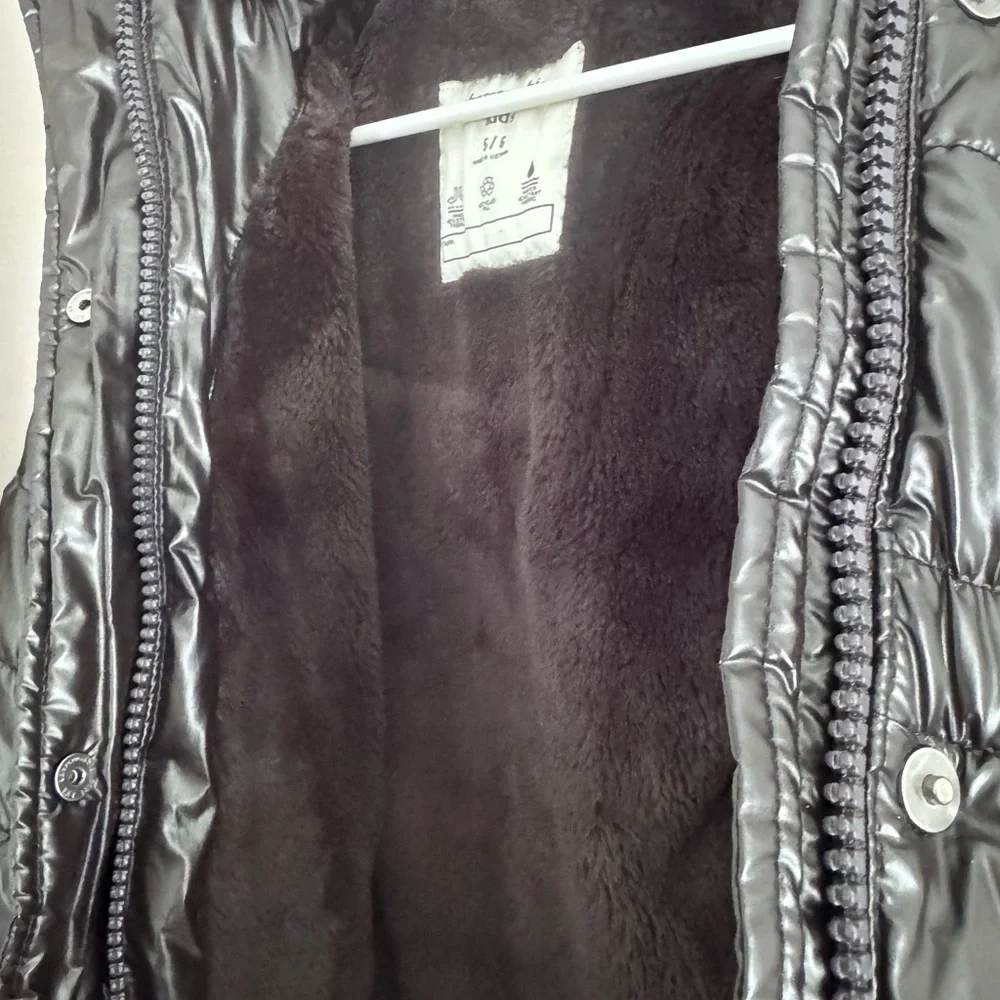 abercrombie kids Black Puffer Coat with Hood